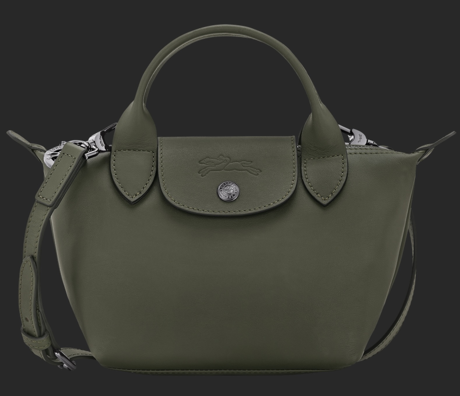 Longchamp’s Le Pliage Xtra XS Handbag in Fir: A Modern Parisian Icon Reinvented